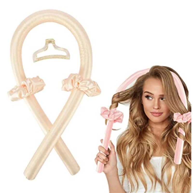 Heatless Sleeping Soft Rod Headband Lazy Curler No Heat Silk Curlers Roller Foam Hair Accessories Make Hair Curly Styling Tools