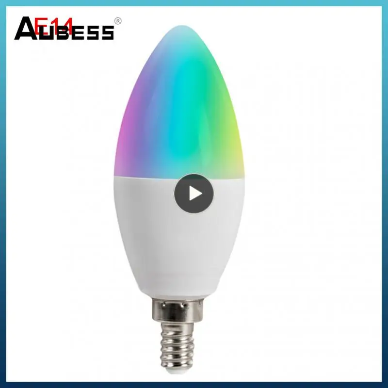 

E12 E14 Smart Home 3.0 Led Bulb 5w Rgbcw Tuya Smart Candle Bulb Voice Control Works With Alexa Home