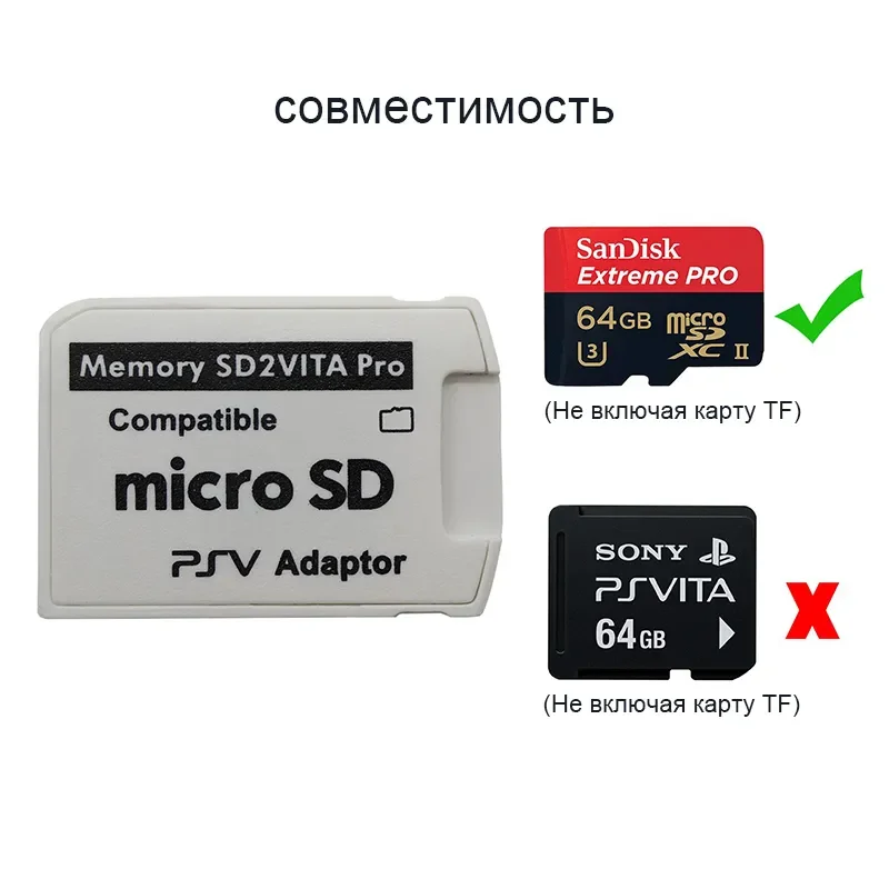 DATA FROG SD2VITA 6.0 Memory Card For Ps Card Adapter Converter 3.60 System Micro Digital Memory TF Card