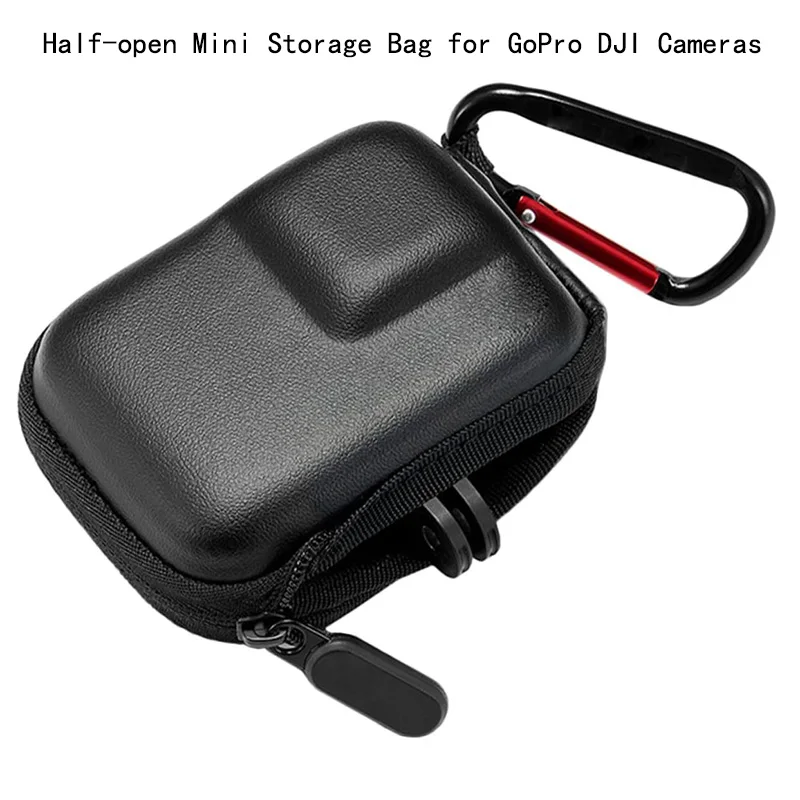 Mini-Aufbewahrungstasche für DJI Osmo Action 6 5Pro/4/3 GoPro Hero 13 12 11 10 Kamera Halboffene Schnellverschluss-Schutzhülle