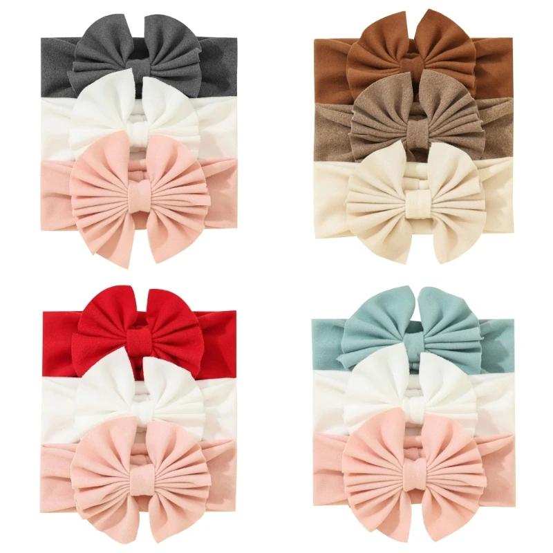 

3pcs/lot Baby Girl Headband Bandeau Pashmina Headbands for Newborn Girls Elastic