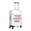 Custom Customize Logo Luggage Cover Elastic Your Design Here Travel Suitcase Protective Covers Suit For 18-32 inch 2
