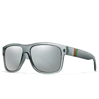 Classic Brand Men Square Polarized Fishing Sunglasses Outdoor Driving Cycling Running Goggles Vintage Large Frame UV400 3