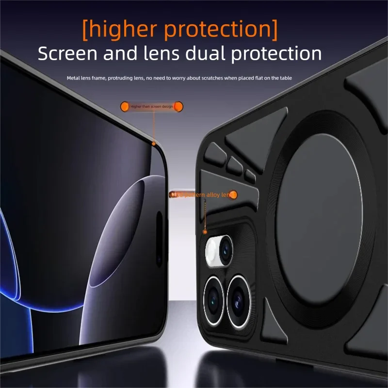 Magnetic Metal Heat-Dissipating Case with Full Camera Protection and Mag-Safe Compatibility