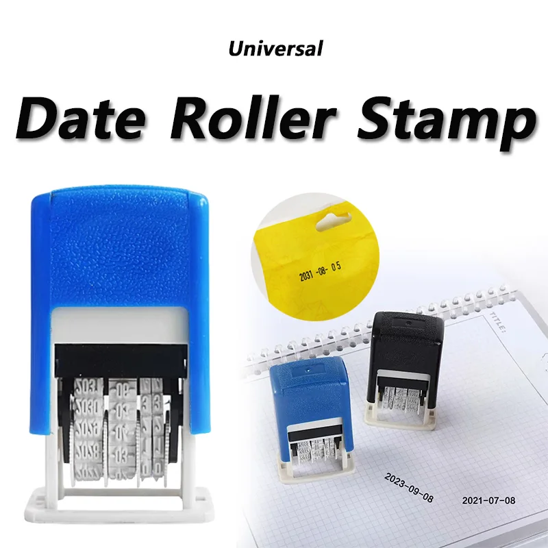Mini Automatic Date Stamps for Office Supplies ABS Material