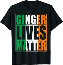 

Flag of Ireland Ginger Lives Matter T-Shirt St Patricks Day