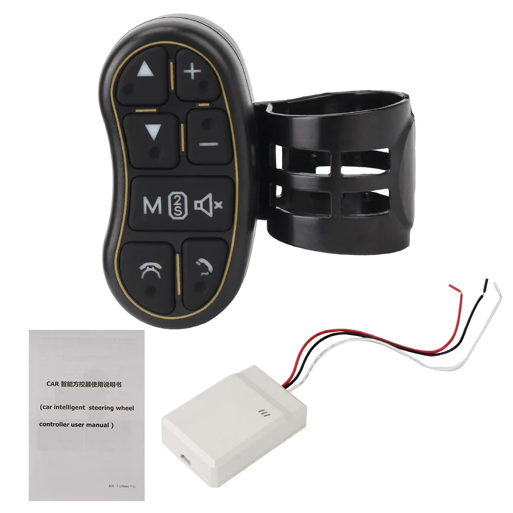 Telecomando Wireless per DVD di navigazione per auto pulsante di controllo dello sterzo del Controller del volante universale applicabile