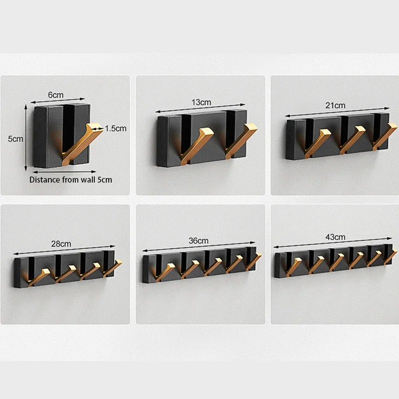 Folding Towel Hanger 2ways Installation Wall-mounted Door Hook Bathroom Bedroom Towel Clothes Robe Rack Hallway Decoration