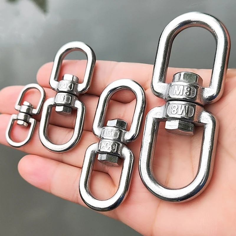 304 Moschettoni Acciaio Inox Connettore A Catena Collegamento Rapido In