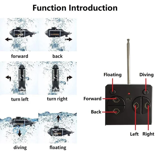 777-586 Mini RC Boat Speed Boat Remote Control Drone Pigboat Boat Model RC Race Boat 6CH Gift Toy Kids Boys 5