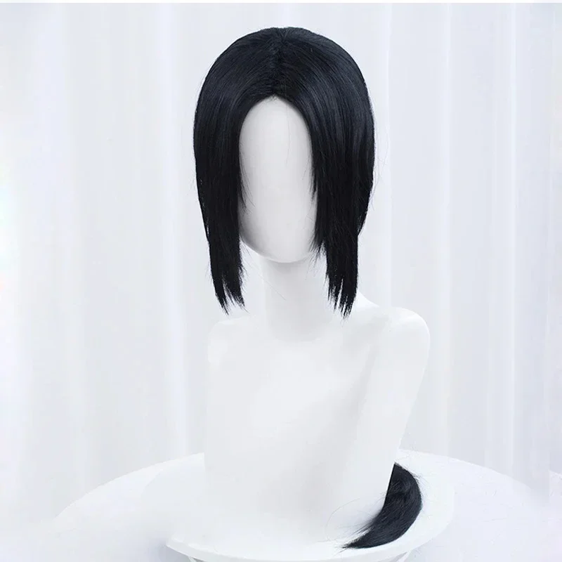 Anime Cosplay Wig Itachi Uchiha Long Straight Black Heat Resistant Synthetic Hair Anime Cosplay Wigs