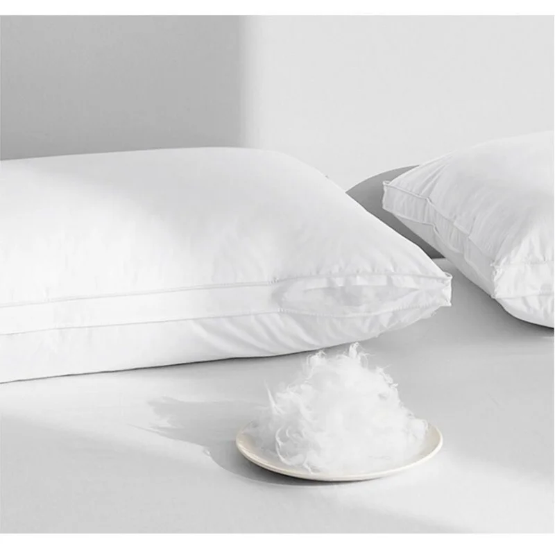 Five Star Hotel Sleeping Pillow,100%Cotton Cover,White Protect Neck Cervical Home Bed Adult Pillow Core 48x74cm Drop Shipping 2