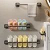 Bathroom Slipper Rack No Punching Wall Mounted Slipper Storage Rack Bedroom Shower Room Bath Slippers Hanger Babouche Organizer 2