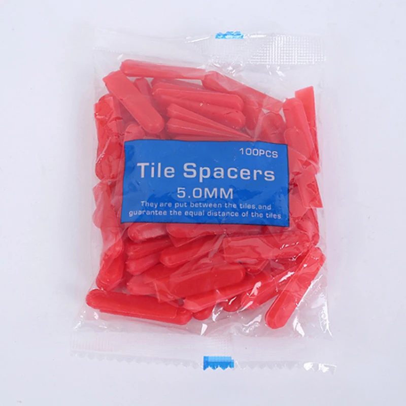 Red Wedges Ceramic Tile Leveling Gasket System Tiling Floor Wall Carrelage Tools Spacers Locator Leveler Level 100pcs