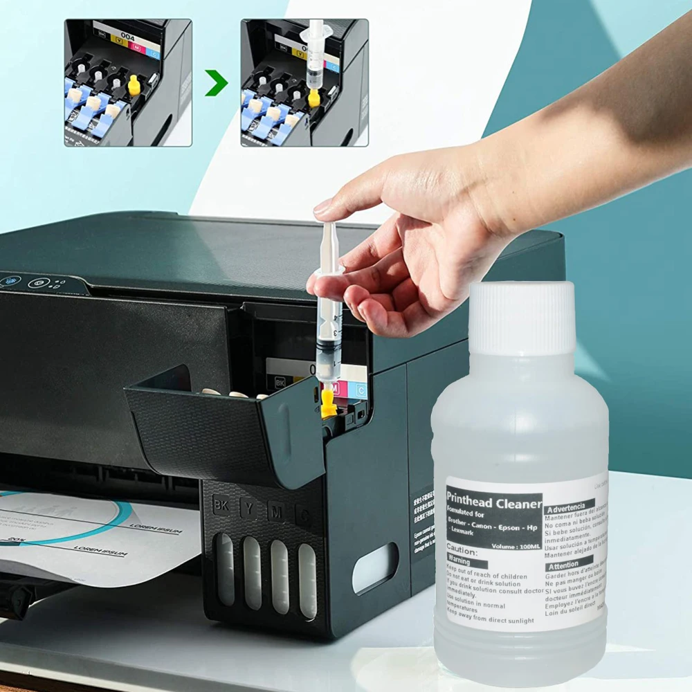 Чернильный очиститель печатающей головки Ecotank для Epson L3150 L3110 104 502 512 504 набор для чистки головки принтера EcoTank ET2700 ET2750 ET3700