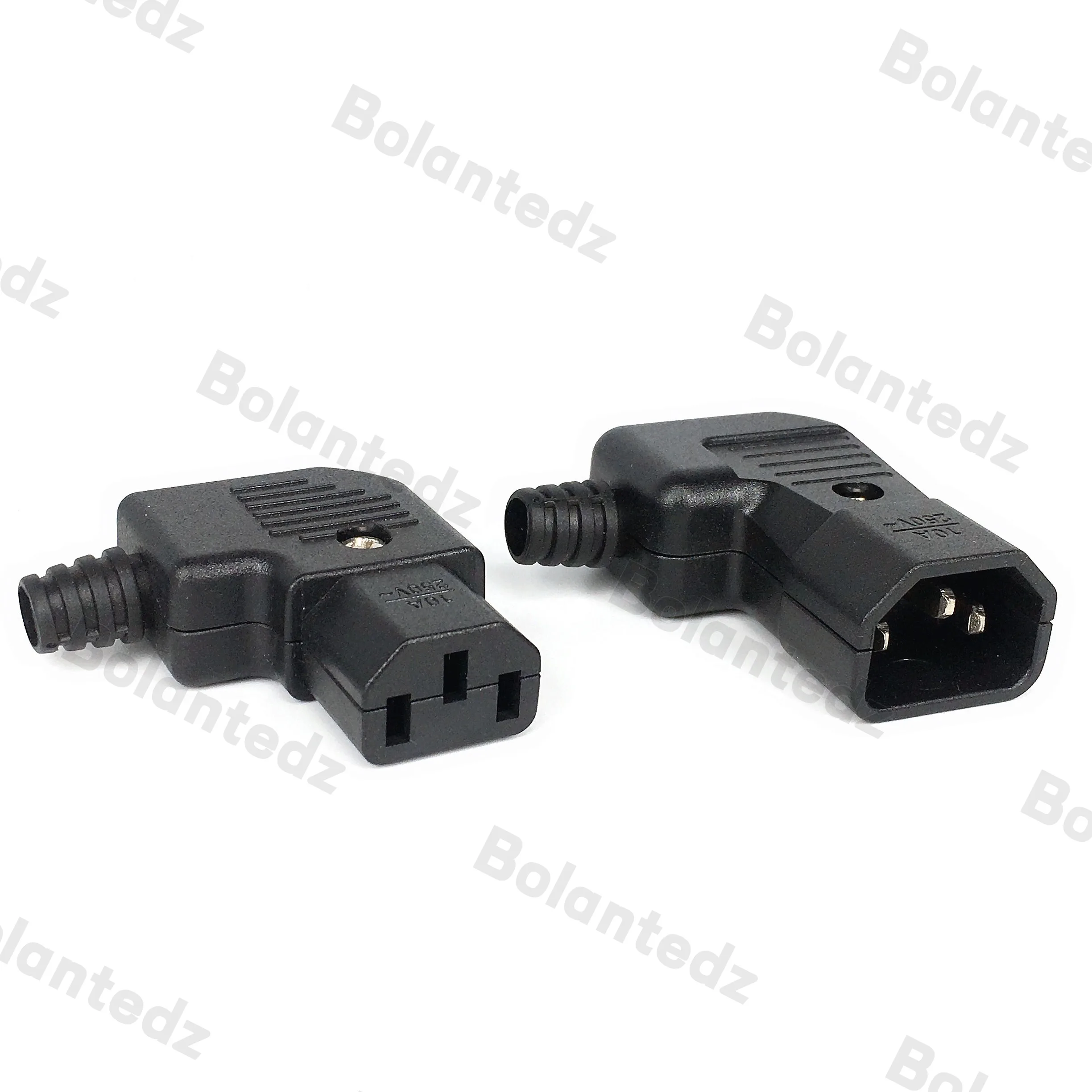 Elbow IEC320 C13 C14 Power Cord Wiring Plug Assemble IEC Connector Outlet PDU UPS Electrical AC 10A 250V