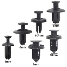 고품질 5mm 6mm 7mm 8mm 9mm 10mm 구멍 자동차 고정 클립 플라스틱 클립 패스너 자동차 트림 패널 클립 혼합 자동차 바디 범퍼 리벳