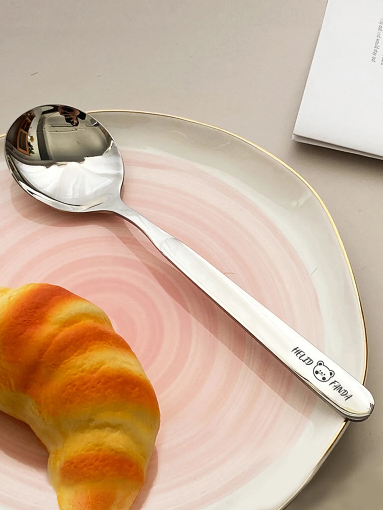 Stainless Steel Soup Spoon For Children Home Long Handle Tea Coffee Spoon Kitchen Tableware