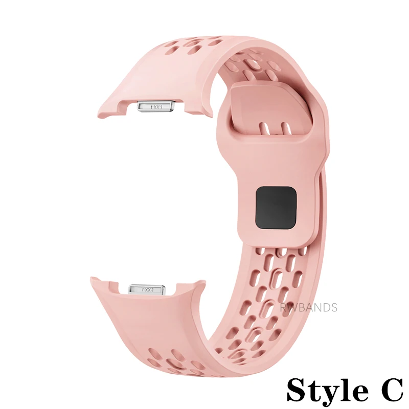 Breathable Silicone Sport Watch Band - Durable Strap Wristband Bracelet