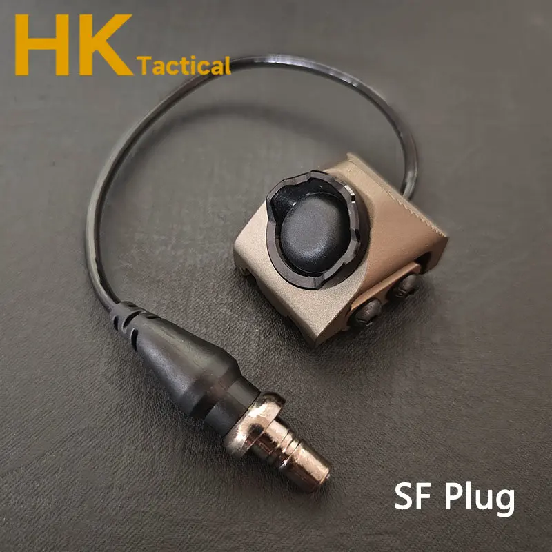 Tactical ModButton Pressure Switch 20mm Rail For Weapon Flashlight SF M300 M600 MAWL NGALPEQ15 Hot button Control Romote Switch 6