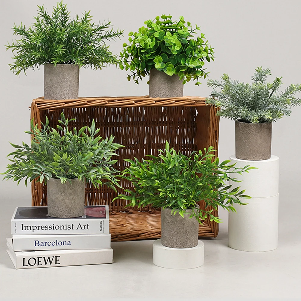 2 Pack Artificial Simulation pulp pot Nandina domestica in Pots Small House Plants for Home Office Desk Room Décor: 3 - 5 Days Free Delivery Only UK