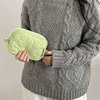 Ins Cute Fabric Pouch Bags Candy Color Cosmetic Bag for Women Girls Airpods Stationery Pencil Zipper Jewelry Kawaii Makeup Pouch 6