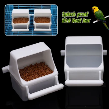 Bird Cage Cup Bird Parrot Feeder Bowl quaglie Water ciotole per Cockatiel Food Dish per gabbia per uccelli forniture per animali domestici per uccelli 1 pz