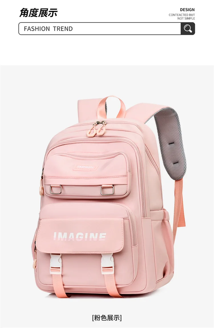 2026 Modische Schultasche für Mädchen, Grundschüler der Klassen drei bis sechs, Mittelschüler, doppelte Umhängetaschen – Detail 11