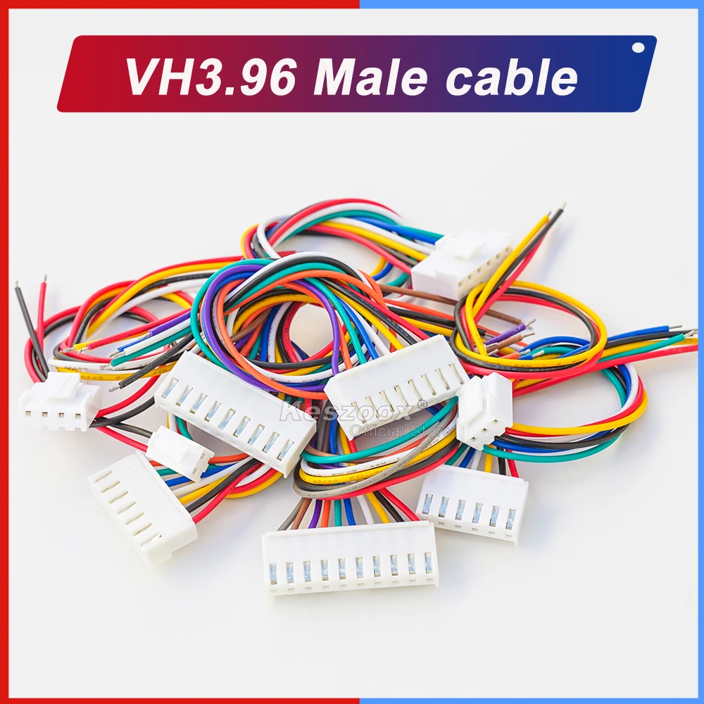 Keszoox jst VHR-2N/3n/4n/5n/6n/7n/8n/10n 3,96mm Verlängerung draht Kabelst ecker Stecker Buchse mit 10-100cm 18awg Draht – Detail 6