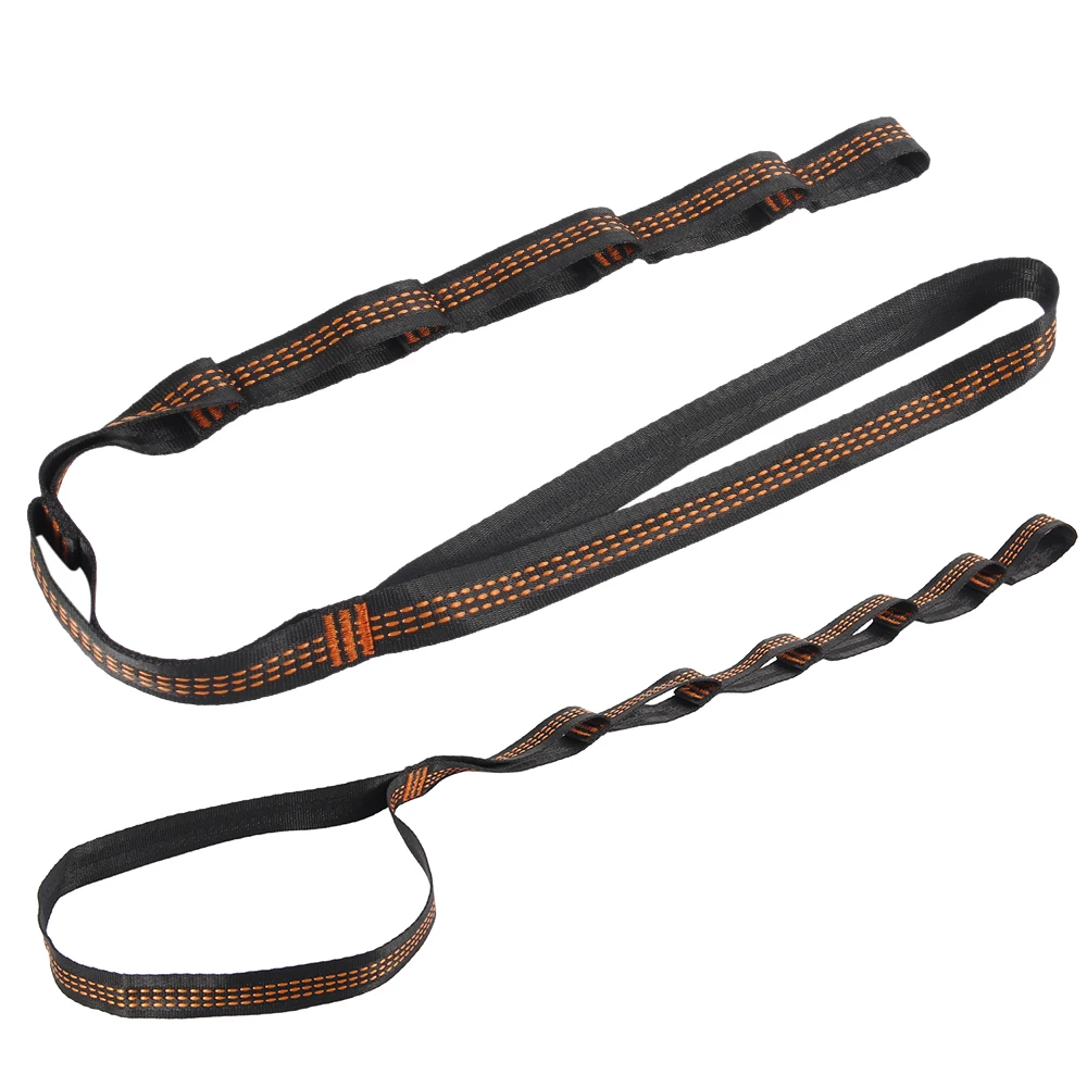 2/4Pcs Hammock Straps Special Reinforced Polyester Straps For Outdoor Camping Black Hammock Straps High Load-bearing Rope Strap 5
