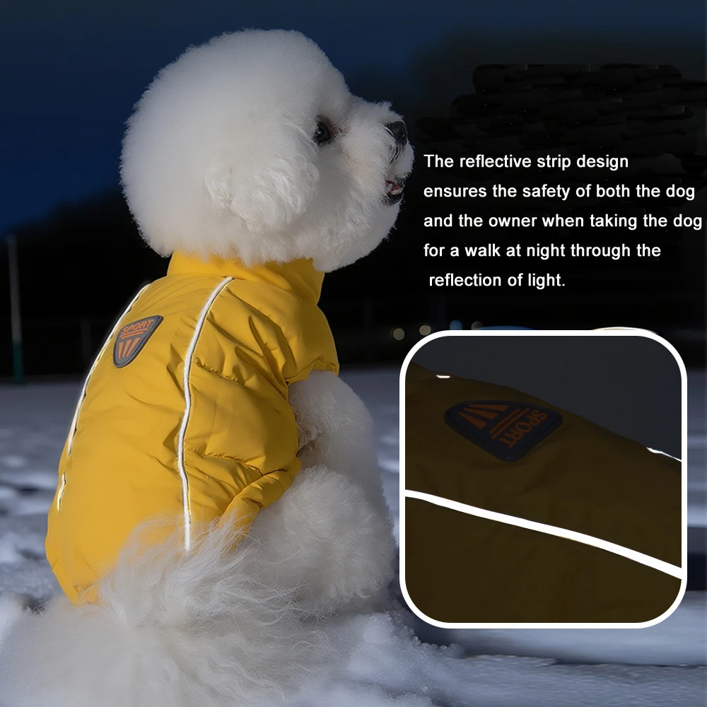 따뜻한 애완견 재킷 겨울 고양이 의류 소형견 수트 코트 방풍 추운 날씨 따뜻한 강아지 조끼 옷