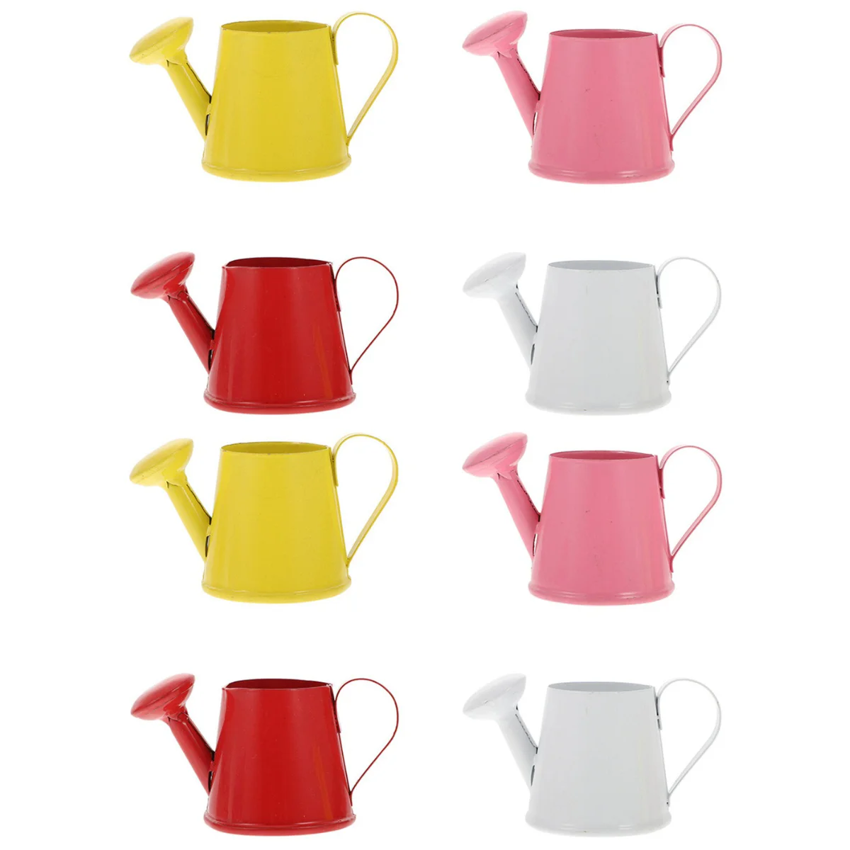 

8 Pcs Mini Watering Can Metal Pots for Indoor Plants Small Jug Outdoor Decor Bucket Flowers