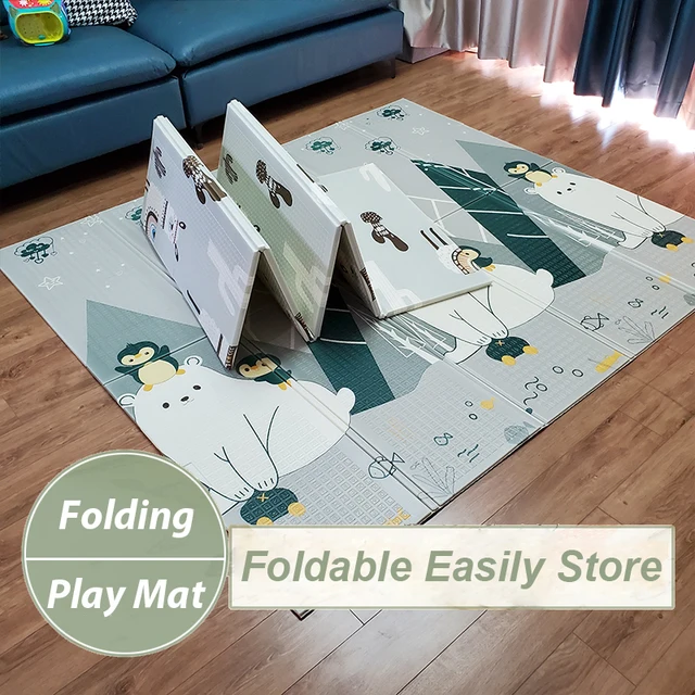 BEKOBABY 200x180x1cm Baby Foam Play Mat Playmat Floor Mat Carpet XPE Mat Floor Crawling Rugs Mat Foldable Baby Mat 2