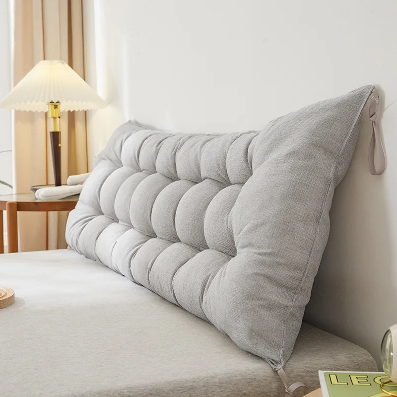 Rectangular Headboard Reading Body Pillow Bedside Throw Cushion Large  Backrest Lumbar Pillows Back Support Tatami Pillow Grey - AliExpress