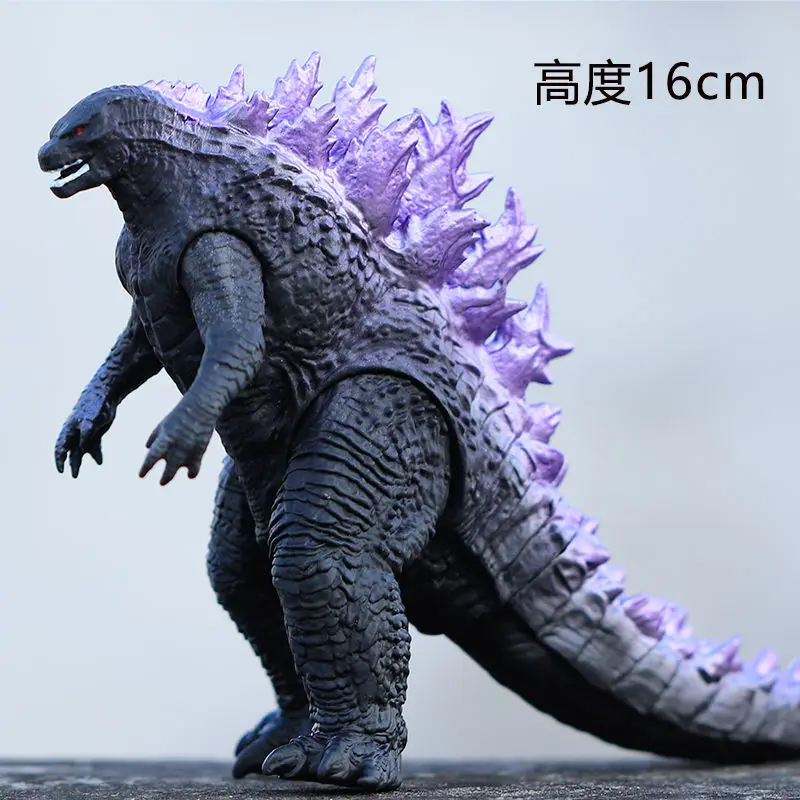 16CM Godzilla VS King Kong 3 Head Drago King Ghidorah Gorilla Godzilla Soft Glue Action Figure Collection Toy Baby Bithday Gifts