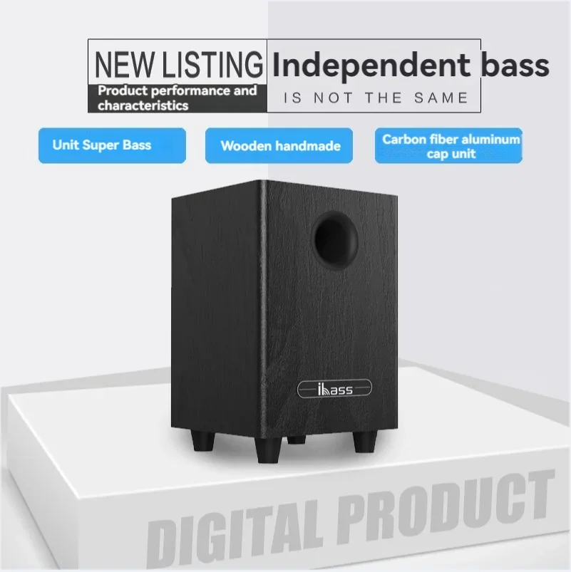 Passive Subwoofer 6.5" 100W Home Amplifier Car Stereo Speakers SW Bass Output Home Theater HIFI System bluetooth speaker portable speaker audio speakers bookshelf speakers