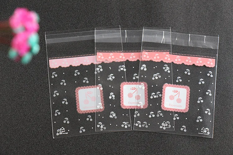 100 Stück Kunststoff transparente Geschenkt üte Punkt Süßigkeiten Keks Verpackung Tasche mit DIY selbst klebende Tasche Hochzeits dekoration Party Taschen – Detail 3