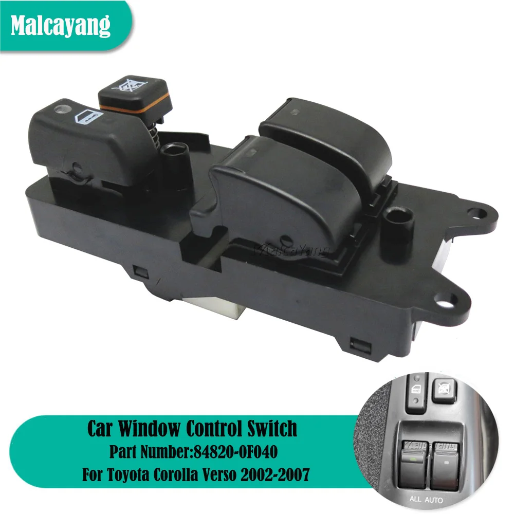 

Новинка для Toyota Corolla Verso 2002-2007 84820-02111 84820-0F040 Электрический переключатель стеклоподъемника с кнопкой регулятора