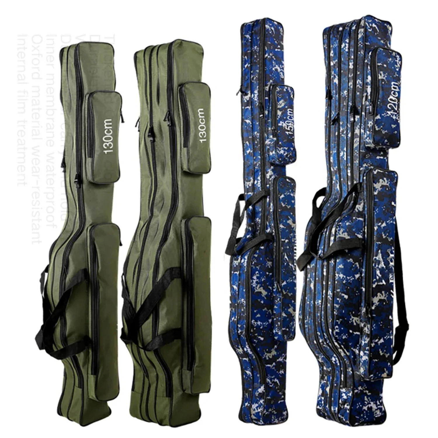 Belly Fishing Bags 2/3 Layer 110120/130/150cm Waterproof Outdoor Fishing Rod Large Capacity Mens Case boots