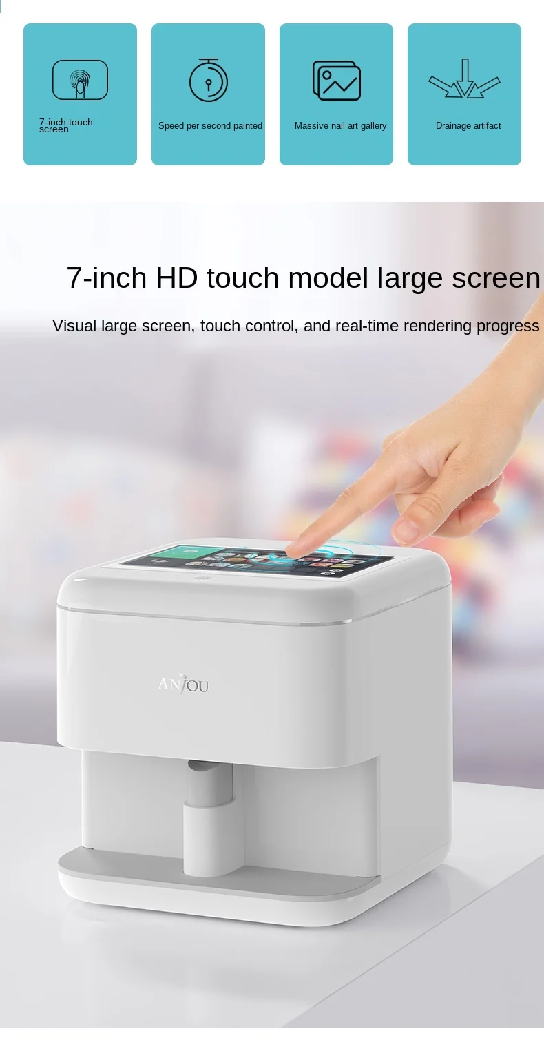 professional Portable Automatic manicure Nail Art Printer 3D Digital Nail  painting Machine Price Printing Machine - AliExpress