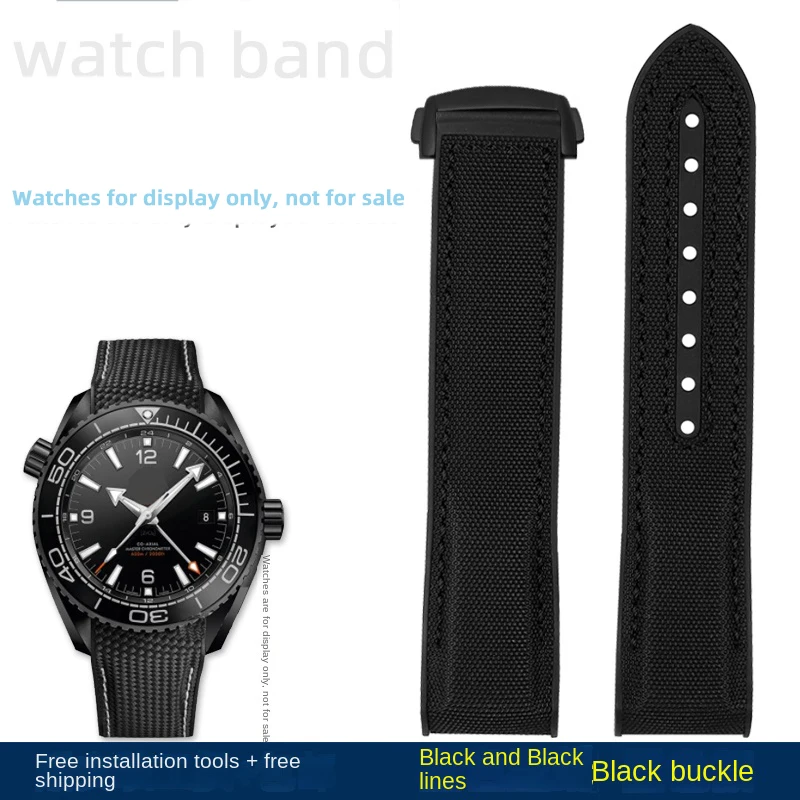 Premium Nylon Waterproof Strap in Orange - 20mm, 21mm, 22mm Sizes