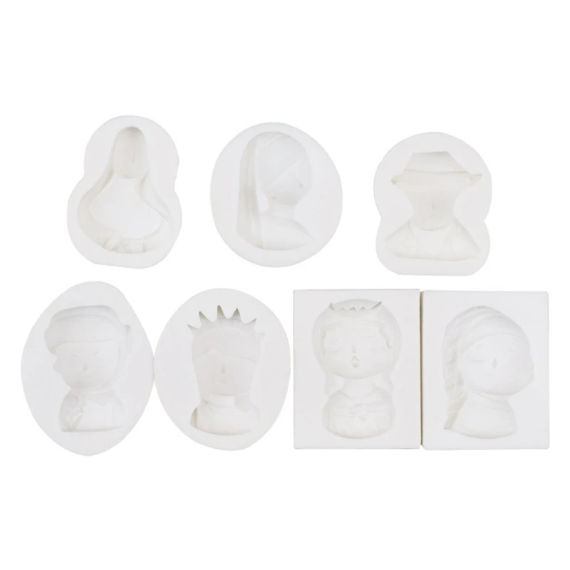 

Silicone Fondant Mould Candy Molds Famous Paintings Shaped Reusable Baking Tools