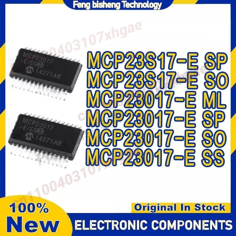 MCP23S17-E/SO MCP23017-E SO MCP23017-E SP MCP23017-E SS MCP23S17-E SP MCP23017-E ML IC Chip 100% New Original in stock