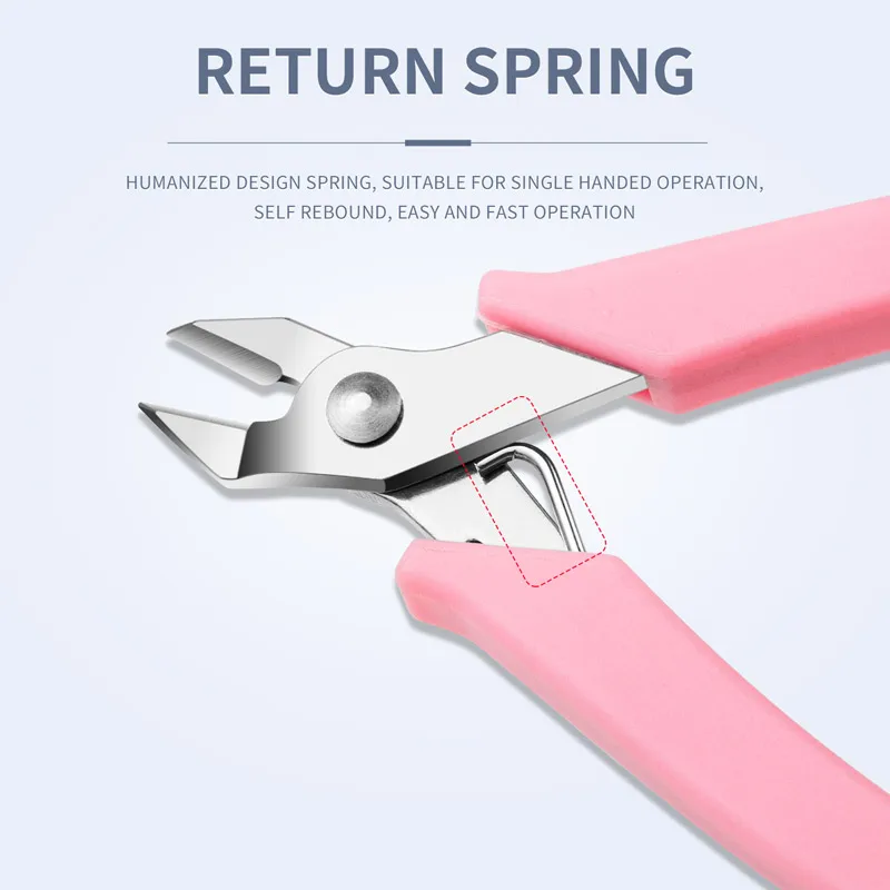 1pc New Flat Nose Nail Gems Removal Pliers Metal Chain Cutting Zircon Jewelry High Force Cutter Small Clipper for Remove Diamond 4