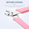 1pc New Flat Nose Nail Gems Removal Pliers Metal Chain Cutting Zircon Jewelry High Force Cutter Small Clipper for Remove Diamond 4