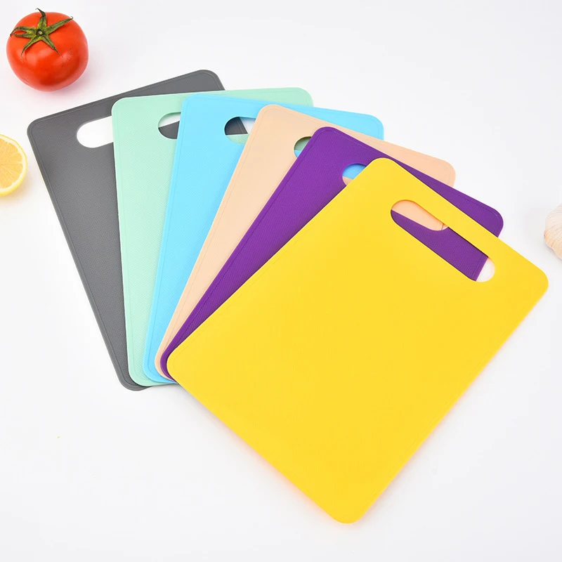 Plastic Multicolor Chopping Board Non-Slip Food Bread Cutting Board Fruit Vegetable Meat Chopping Block Mat Kitchen Supplies