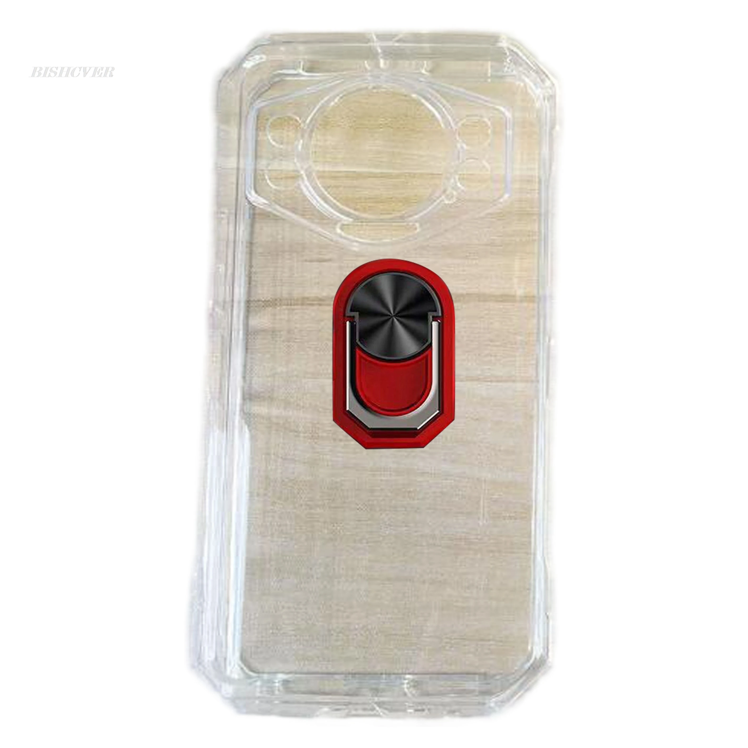 Enhanced TPU Soft Silicone Phone Case with Back Ring Holder Bracket, 6.58