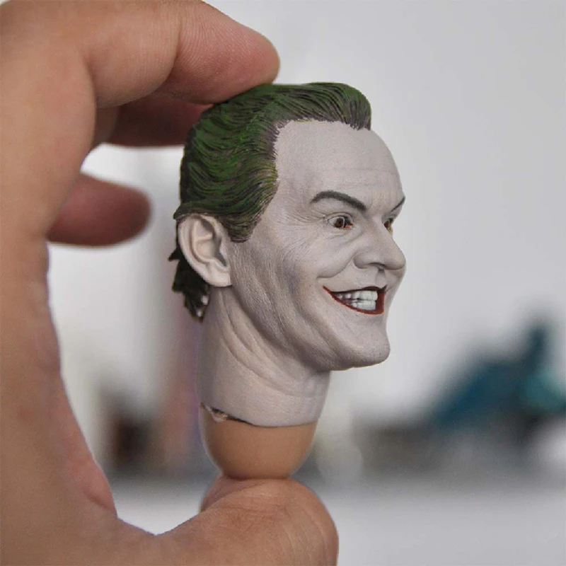 Maßstab 1/6 Laughing Joaquin Kopf Sculpt PVC Crazy Clown Kopf Carving Modell Fit 12'' Männliche Soldat Action Figur Körper Puppen – Detail 21