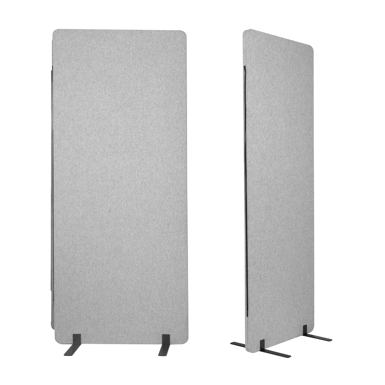 3 Panel Soundproof Privacy Panels for Dorm Studio Office (foothol Light Grey)