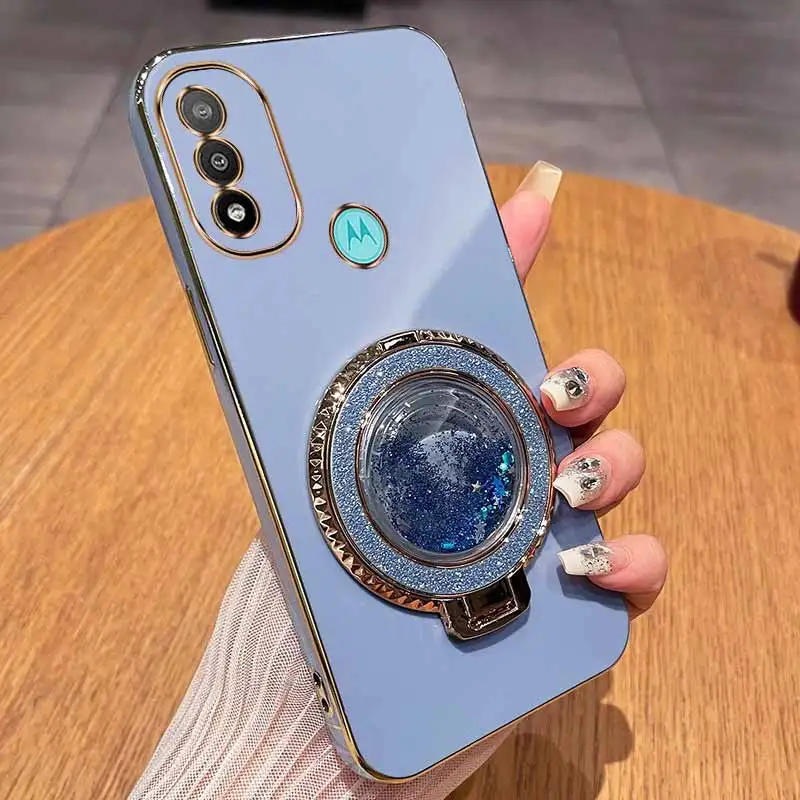 Circular Support Plating Phone Case - Enhanced Protection and Style